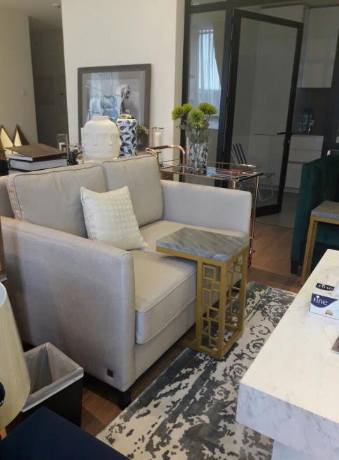 Private apartment living room styling