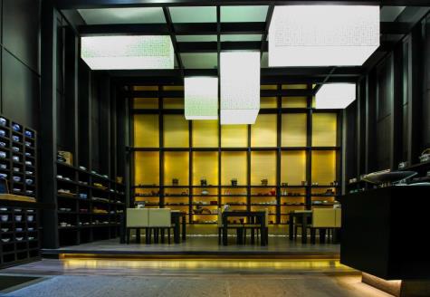 Arteas boutique interior shelving and display