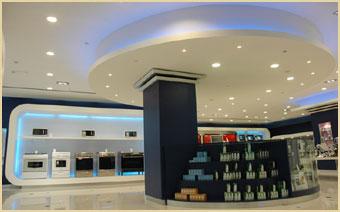 Designers Consortium cosmetics display area