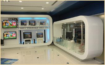 Designers Consortium electronics display wall