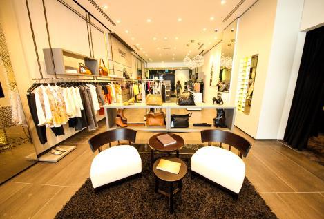 Escada boutique lounge and display area