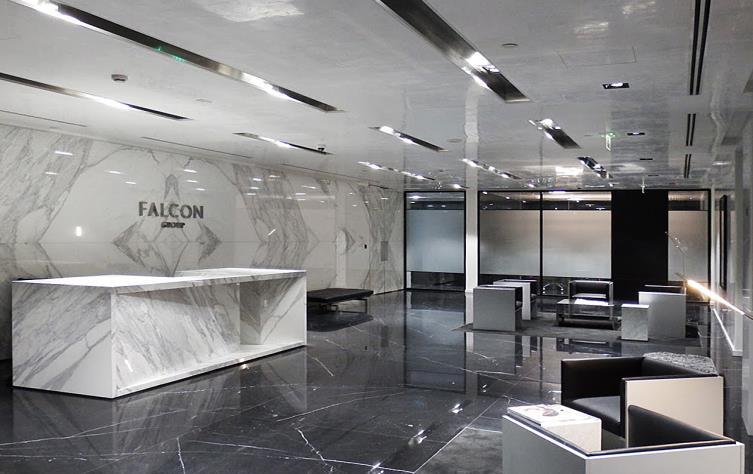 Falcon Group reception lobby