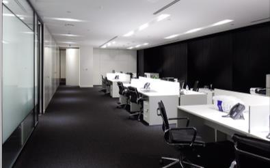 Falcon Group open-plan desk floor