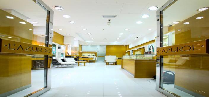 L'Azurde jewelry boutique interior