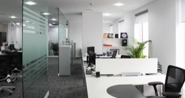 RGA Reinsurance open desk cluster