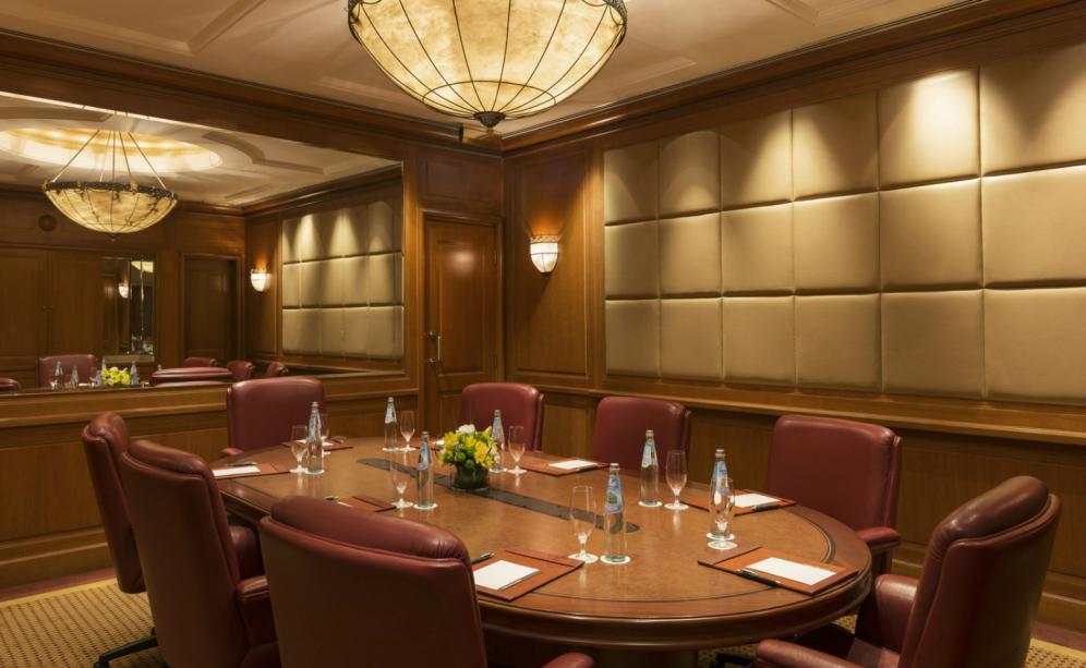 Sheraton Dubai Creek wood-paneled boardroom